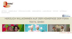 Desktop Screenshot of feriatextil.de
