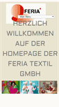 Mobile Screenshot of feriatextil.de